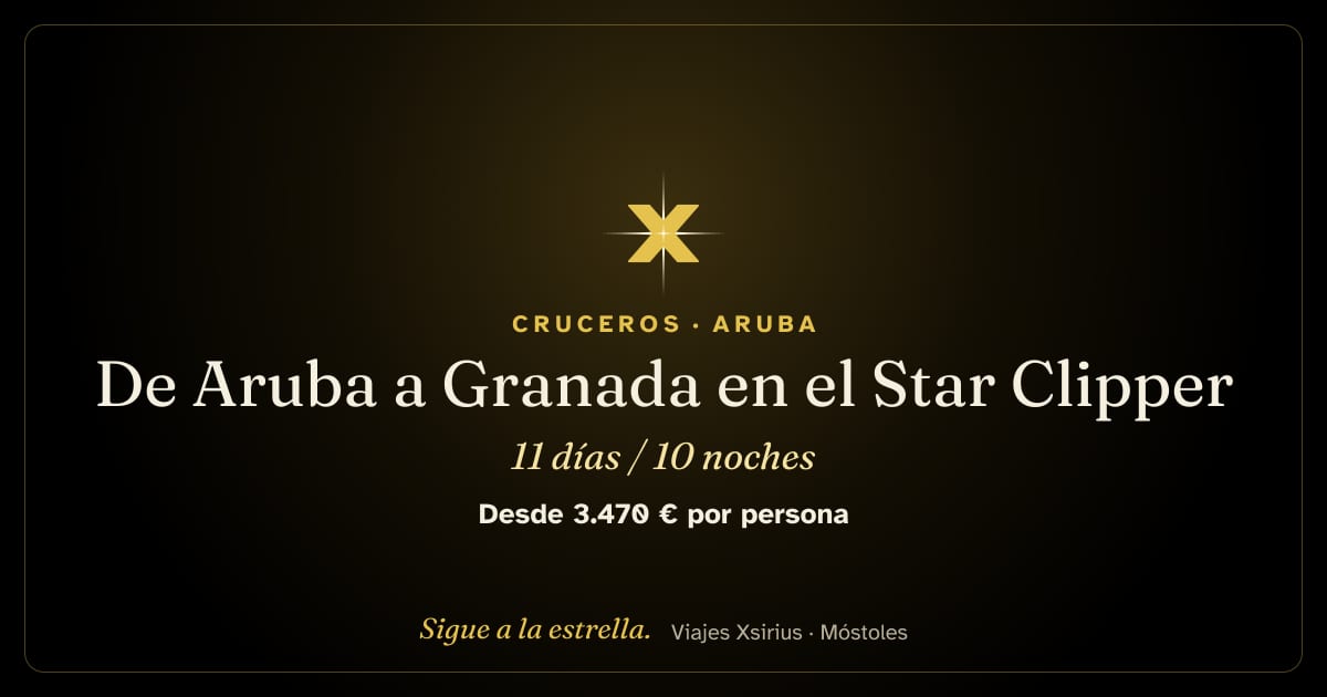 De Aruba a Granada en el Star Clipper: Aruba, Curazao, San Vicente y las Granadinas, Trinidad y Tobago y Granada, 11 días / 10 noches