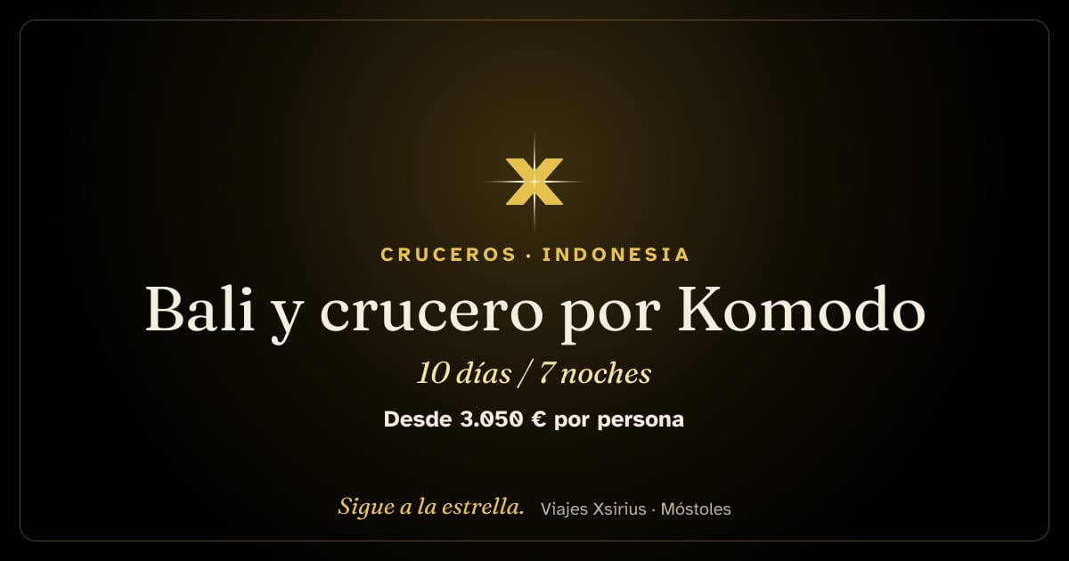 Bali y crucero por Komodo: Indonesia, 10 días / 7 noches
