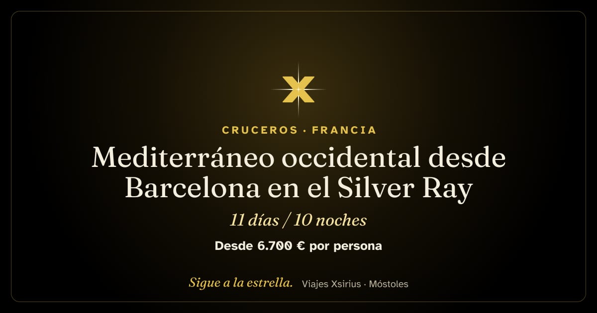 Mediterráneo occidental desde Barcelona en el Silver Ray: España, Francia y Mónaco, 11 días / 10 noches