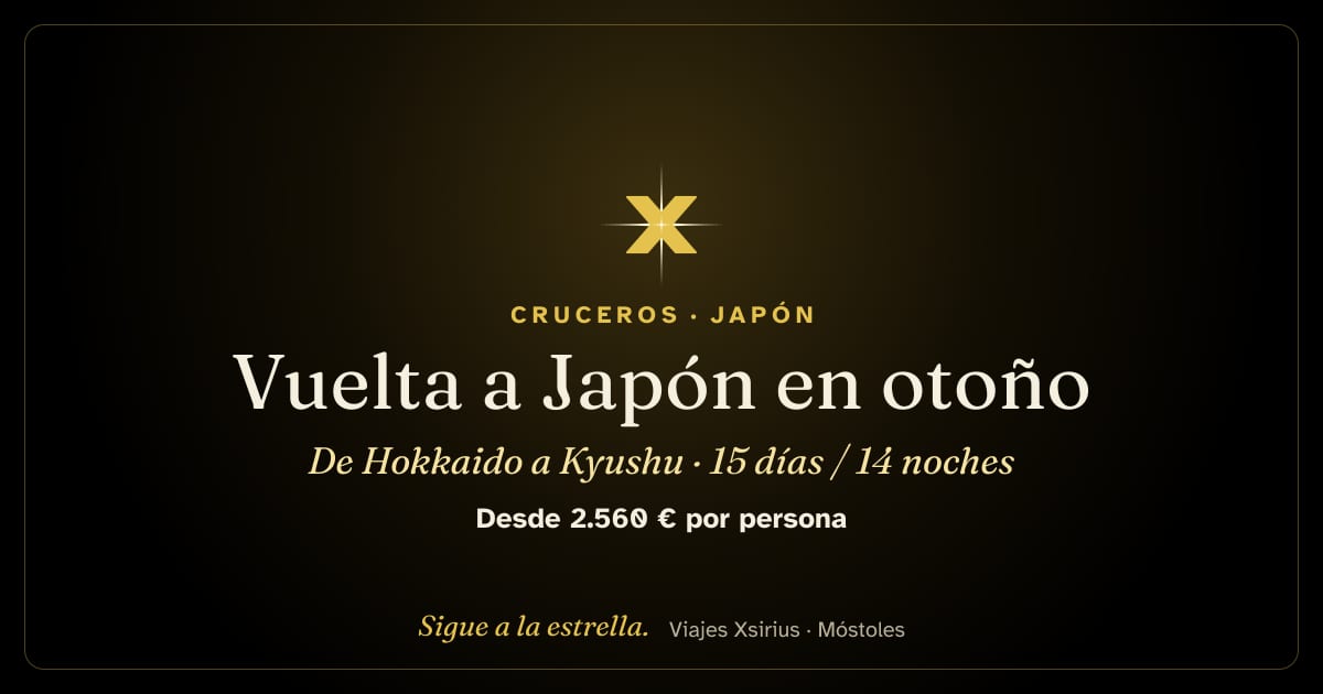 Vuelta a Japón en otoño: de Hokkaido a Kyushu: Japón y Corea del Sur, 15 días / 14 noches