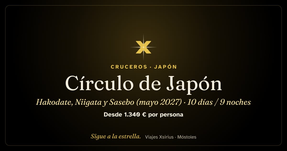 Círculo de Japón: Hakodate, Niigata y Sasebo (mayo 2027): Japón y Corea del Sur, 10 días / 9 noches