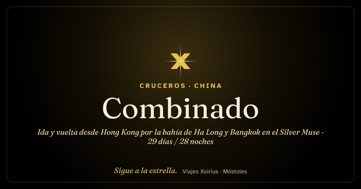 Combinado: ida y vuelta desde Hong Kong por la bahía de Ha Long y Bangkok en el Silver Muse: China, Taiwán, Filipinas, Malasia, Singapur, Tailandia y Vietnam, 29 días / 28 noches