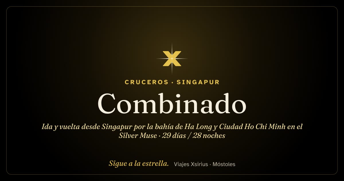 Combinado: ida y vuelta desde Singapur por la bahía de Ha Long y Ciudad Ho Chi Minh en el Silver Muse: Singapur, Vietnam, China, Taiwán, Filipinas y Malasia, 29 días / 28 noches
