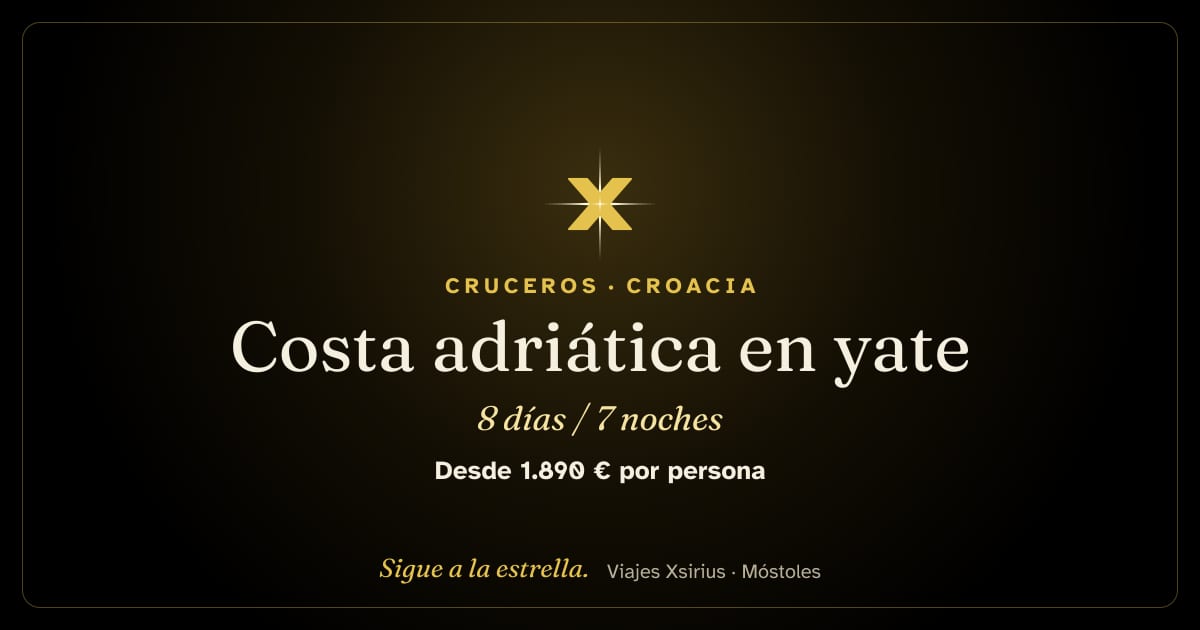 Costa adriática en yate: Croacia, 8 días / 7 noches
