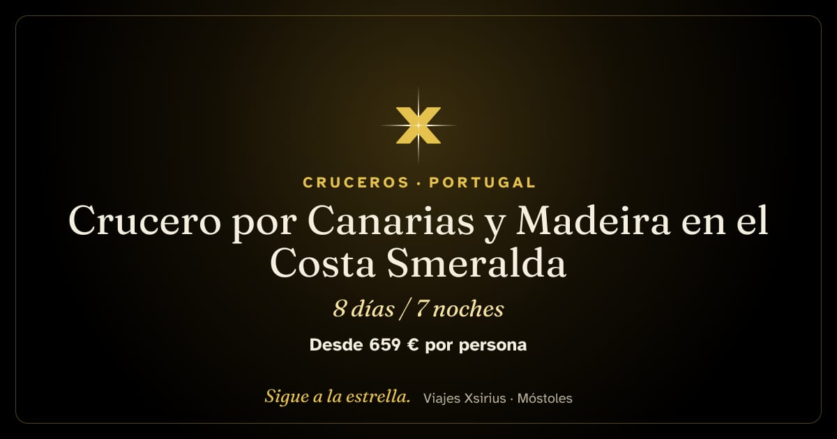 Crucero por Canarias y Madeira en el Costa Smeralda: España (Islas Canarias) y Portugal (Madeira), 8 días / 7 noches