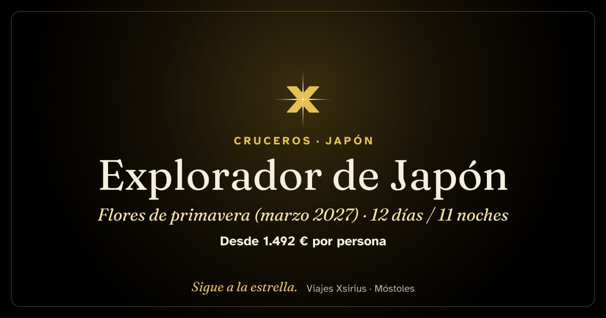 Explorador de Japón: flores de primavera (marzo 2027): Japón y Corea del Sur, 12 días / 11 noches