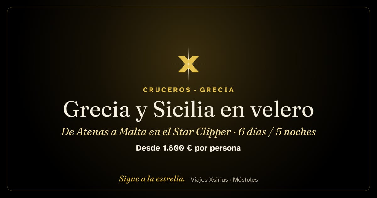 Grecia y Sicilia en velero: de Atenas a Malta en el Star Clipper: Grecia, Italia (Sicilia) y Malta, 6 días / 5 noches