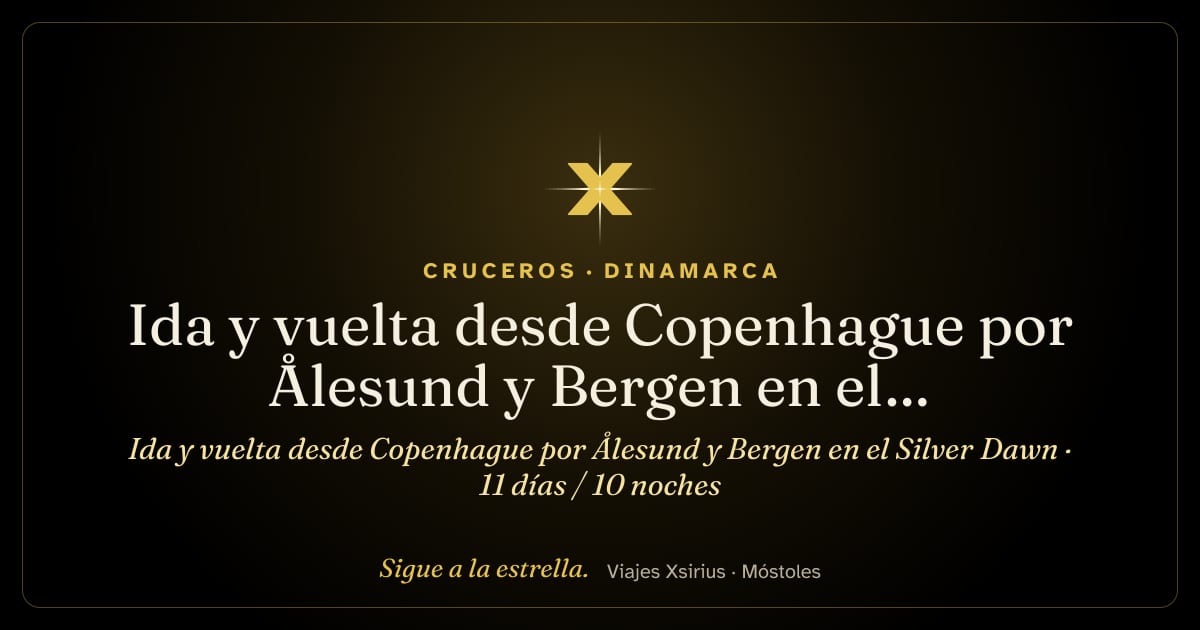 Ida y vuelta desde Copenhague por Ålesund y Bergen en el Silver Dawn: Dinamarca y Noruega, 11 días / 10 noches