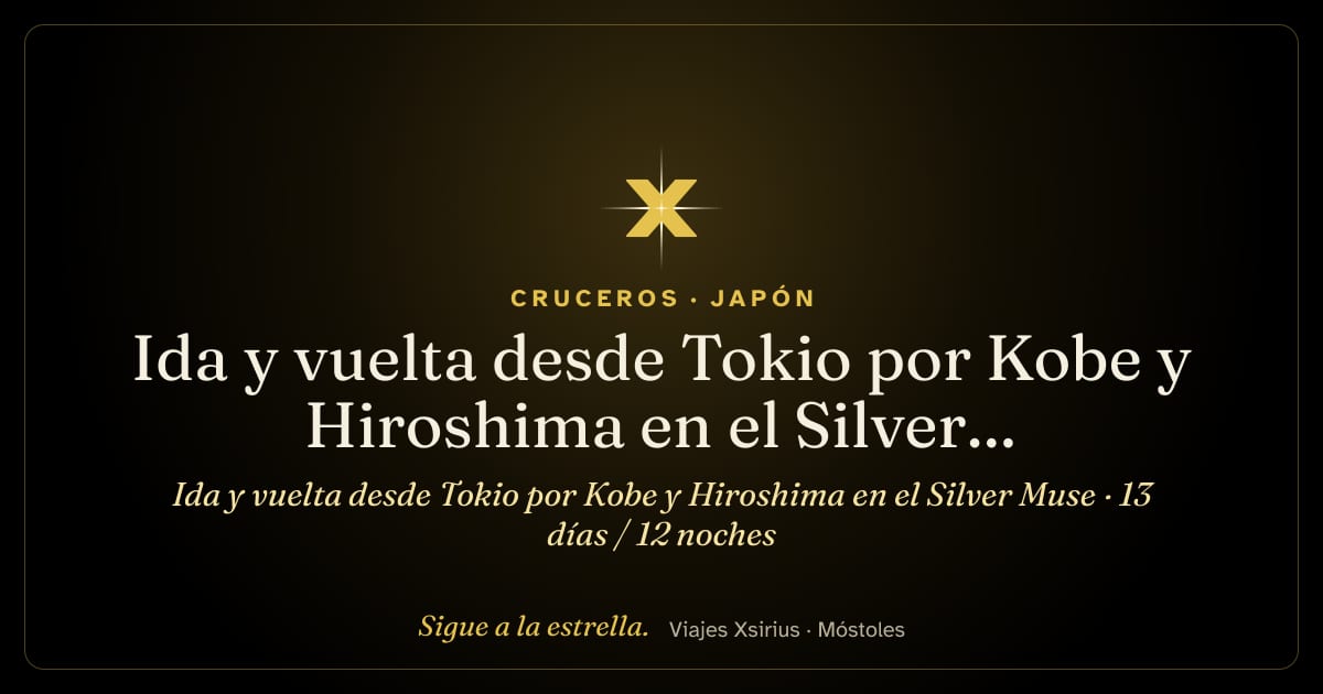 Ida y vuelta desde Tokio por Kobe y Hiroshima en el Silver Muse: Japón y Corea del Sur, 13 días / 12 noches