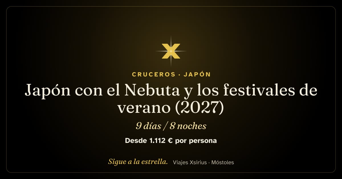 Japón con el Nebuta y los festivales de verano (2027): Japón y Corea del Sur, 9 días / 8 noches