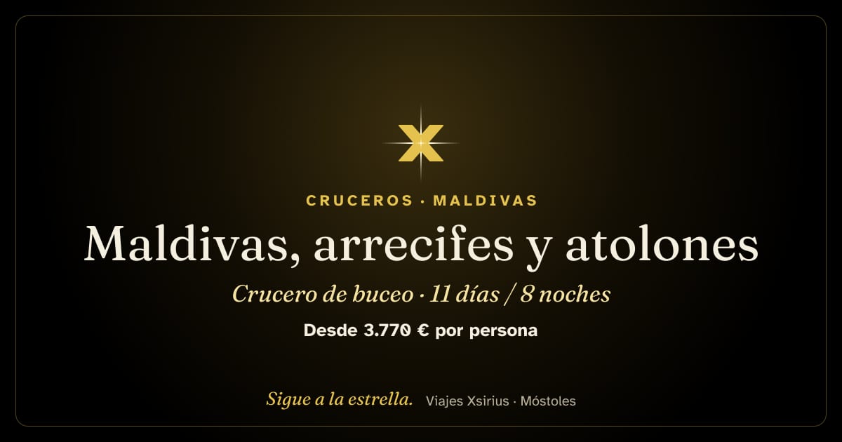 Maldivas, arrecifes y atolones: crucero de buceo: Maldivas, 11 días / 8 noches