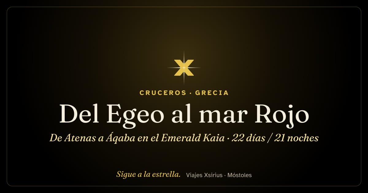 Del Egeo al mar Rojo: de Atenas a Áqaba en el Emerald Kaia: Grecia, Turquía, Chipre, Israel, Egipto y Jordania, 22 días / 21 noches