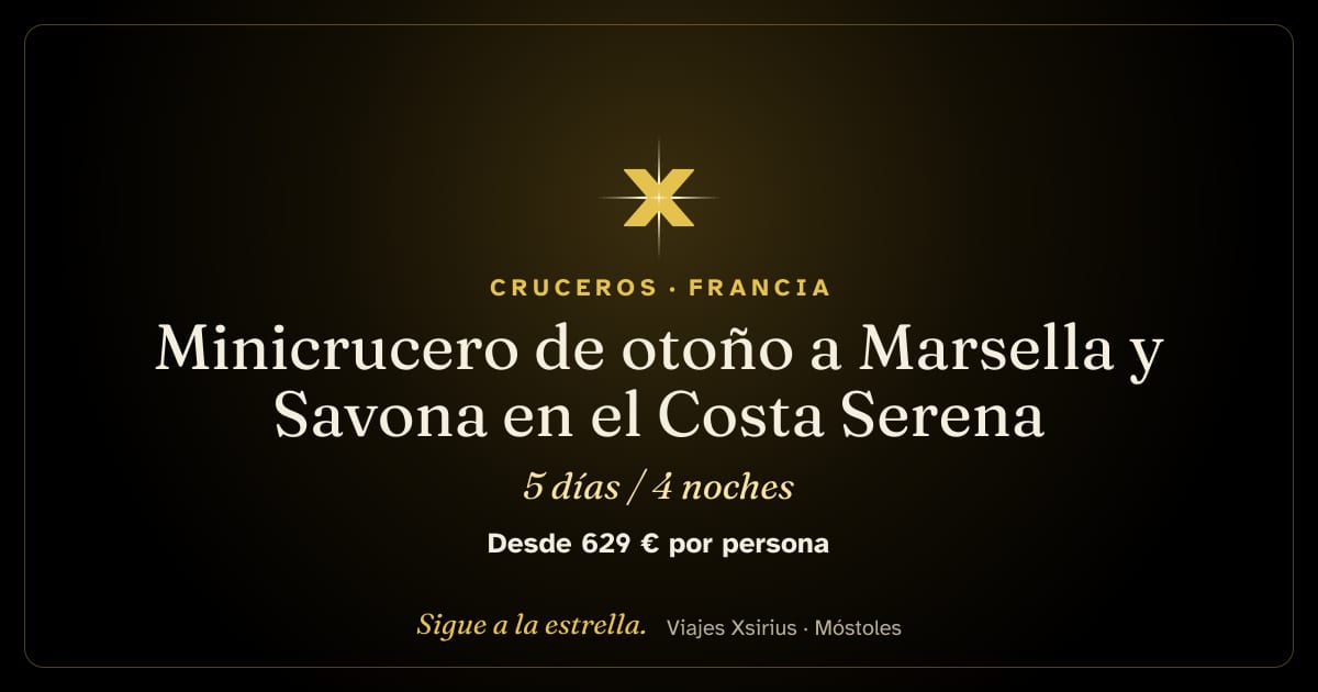 Minicrucero de otoño a Marsella y Savona en el Costa Serena: Francia e Italia, 5 días / 4 noches
