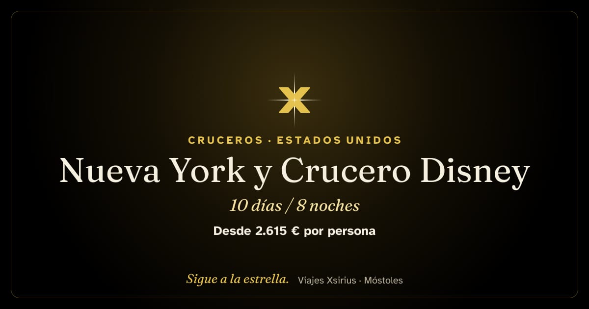Nueva York y Crucero Disney: Estados Unidos y Bahamas, 10 días / 8 noches