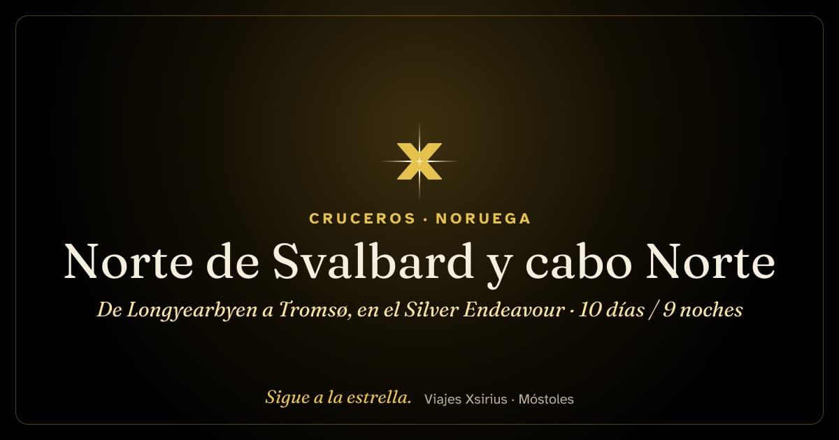 Norte de Svalbard y cabo Norte: de Longyearbyen a Tromsø, en el Silver Endeavour: Noruega, 10 días / 9 noches