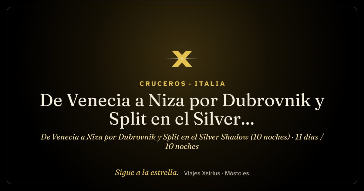 De Venecia a Niza por Dubrovnik y Split en el Silver Shadow (10 noches): Italia, Croacia, Malta y Francia, 11 días / 10 noches