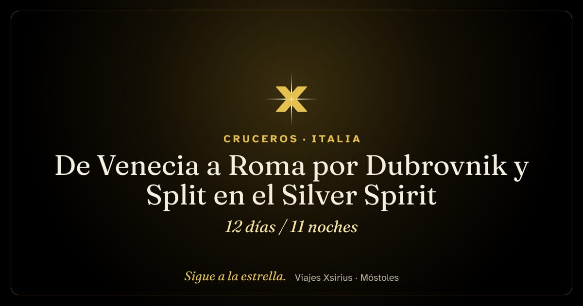 De Venecia a Roma por Dubrovnik y Split en el Silver Spirit: Italia, Croacia y Túnez, 12 días / 11 noches