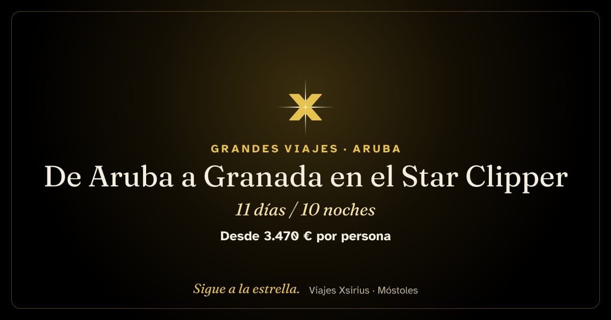 De Aruba a Granada en el Star Clipper: Aruba, Curazao, San Vicente y las Granadinas, Trinidad y Tobago y Granada, 11 días / 10 noches