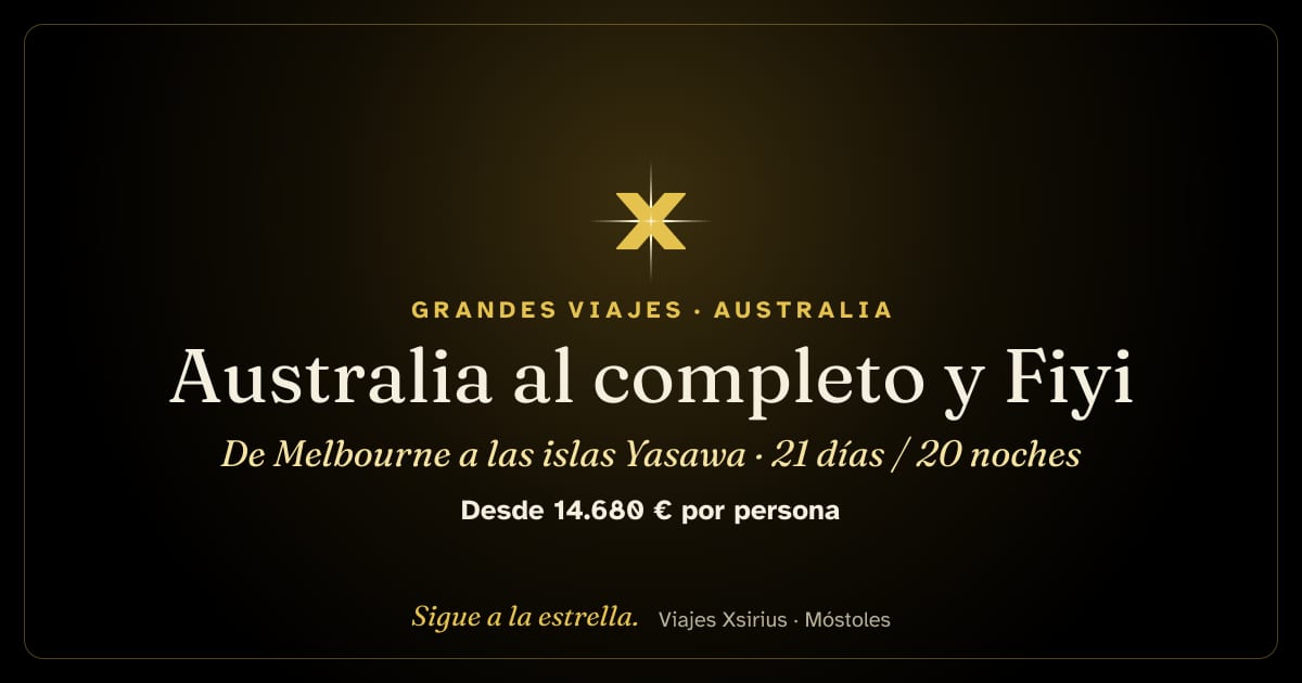 Australia al completo y Fiyi: de Melbourne a las islas Yasawa: Australia y Fiyi, 21 días / 20 noches