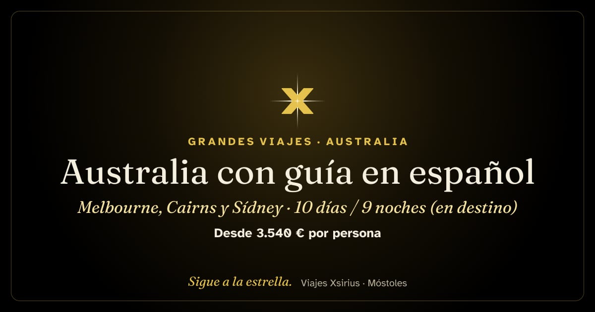 Australia con guía en español: Melbourne, Cairns y Sídney: Australia, 10 días / 9 noches (en destino)