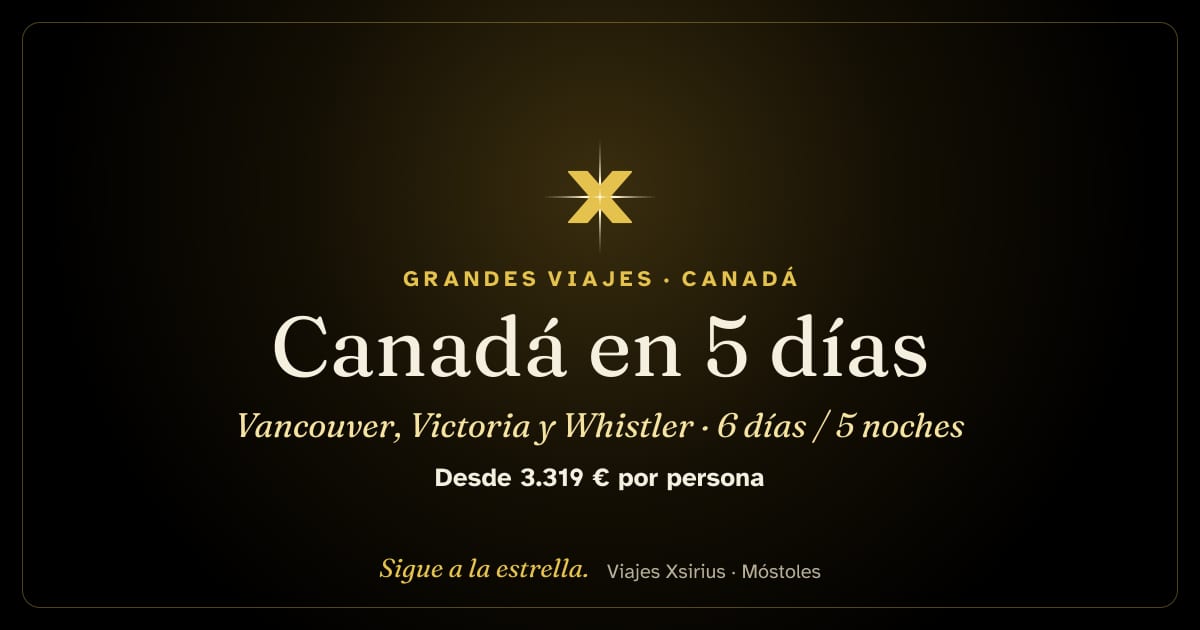 Canadá en 5 días: Vancouver, Victoria y Whistler: Canadá, 6 días / 5 noches