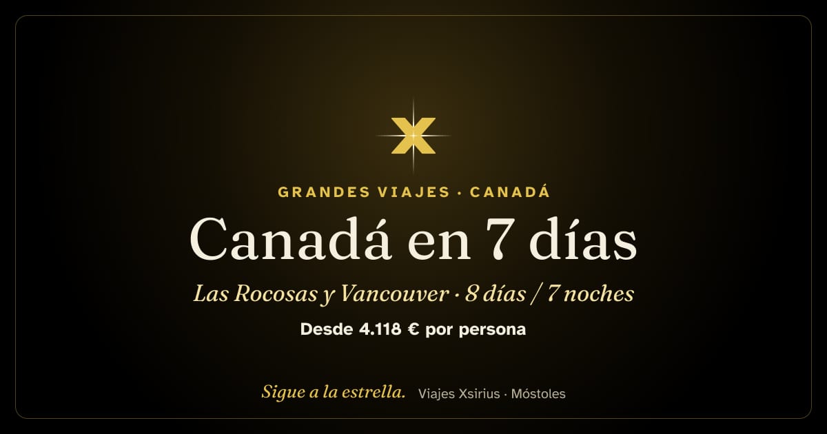 Canadá en 7 días: las Rocosas y Vancouver: Canadá, 8 días / 7 noches