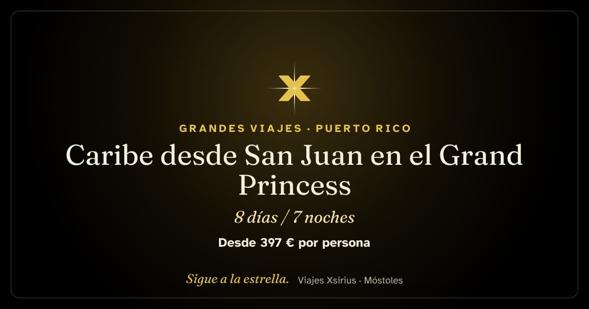 Caribe desde San Juan en el Grand Princess: Puerto Rico, Islas Vírgenes de EE. UU., San Martín, Antigua y Barbuda, San Vicente y las Granadinas y Barbados, 8 días / 7 noches