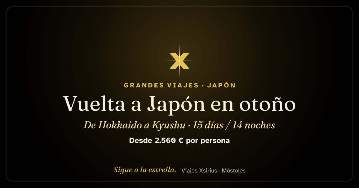 Vuelta a Japón en otoño: de Hokkaido a Kyushu: Japón y Corea del Sur, 15 días / 14 noches