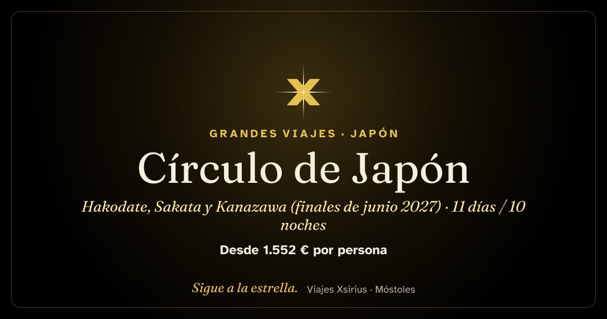 Círculo de Japón: Hakodate, Sakata y Kanazawa (finales de junio 2027): Japón y Corea del Sur, 11 días / 10 noches