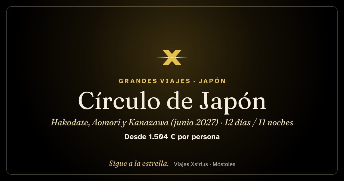 Círculo de Japón: Hakodate, Aomori y Kanazawa (junio 2027): Japón y Corea del Sur, 12 días / 11 noches