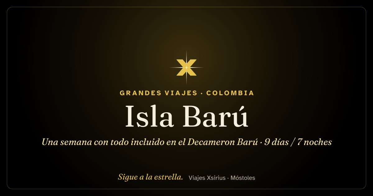 Isla Barú: una semana con todo incluido en el Decameron Barú: Colombia, 9 días / 7 noches