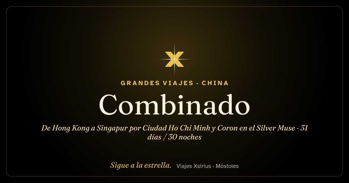 Combinado: de Hong Kong a Singapur por Ciudad Ho Chi Minh y Coron en el Silver Muse: China, Taiwán, Filipinas, Malasia, Singapur, Tailandia y Vietnam, 31 días / 30 noches
