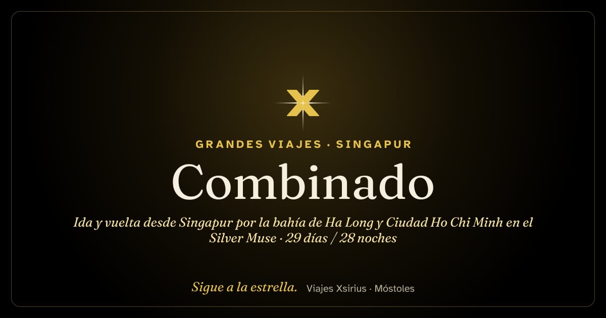 Combinado: ida y vuelta desde Singapur por la bahía de Ha Long y Ciudad Ho Chi Minh en el Silver Muse: Singapur, Vietnam, China, Taiwán, Filipinas y Malasia, 29 días / 28 noches