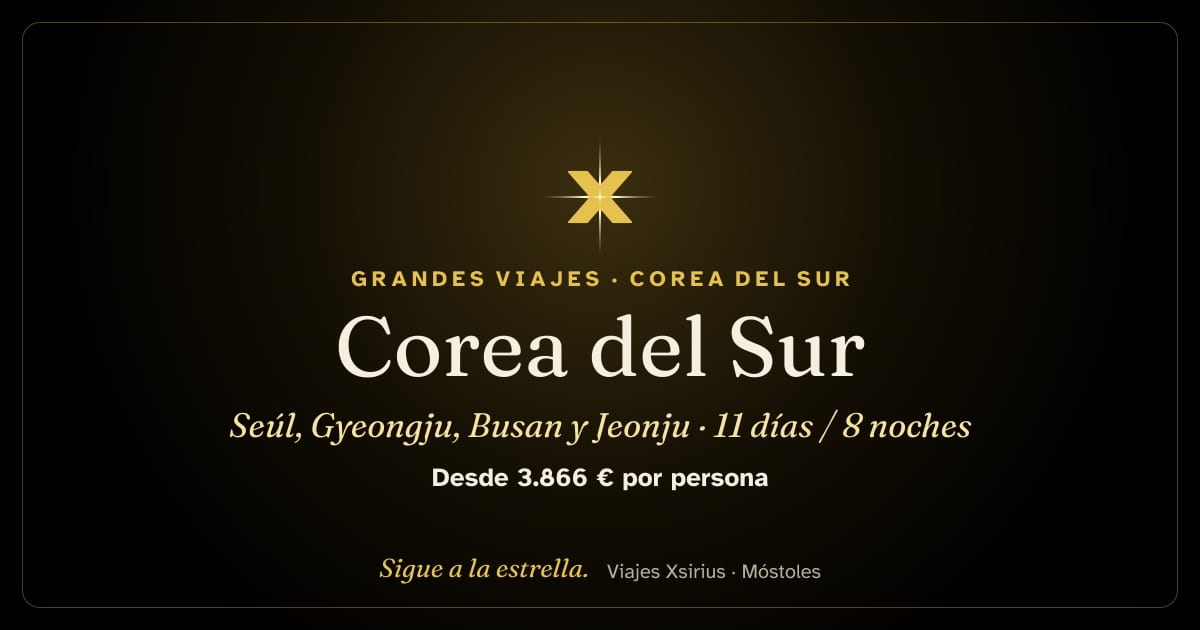 Corea del Sur: Seúl, Gyeongju, Busan y Jeonju: Corea del Sur, 11 días / 8 noches