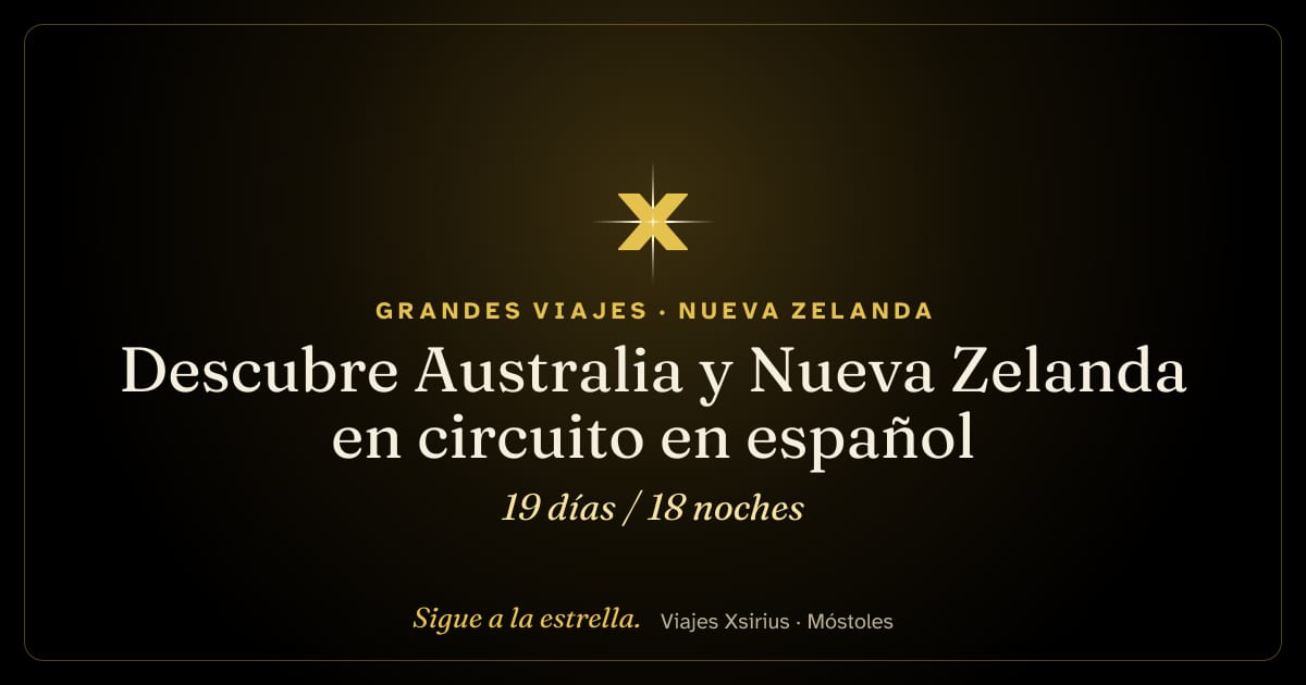 Descubre Australia y Nueva Zelanda en circuito en español: Nueva Zelanda y Australia, 19 días / 18 noches