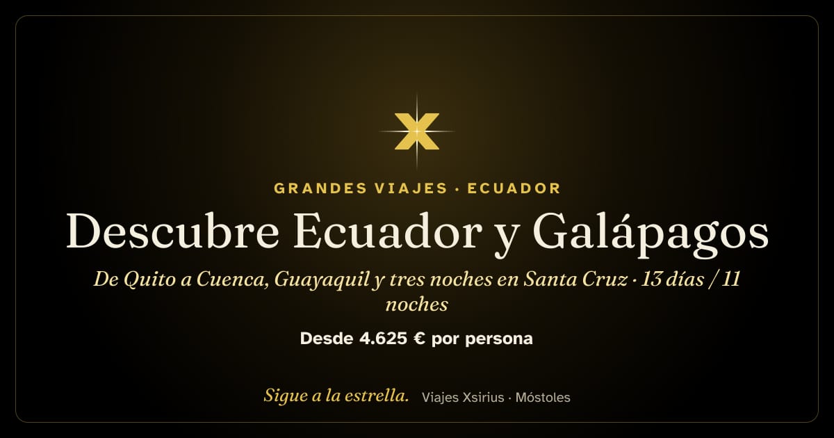 Descubre Ecuador y Galápagos: de Quito a Cuenca, Guayaquil y tres noches en Santa Cruz: Ecuador, 13 días / 11 noches