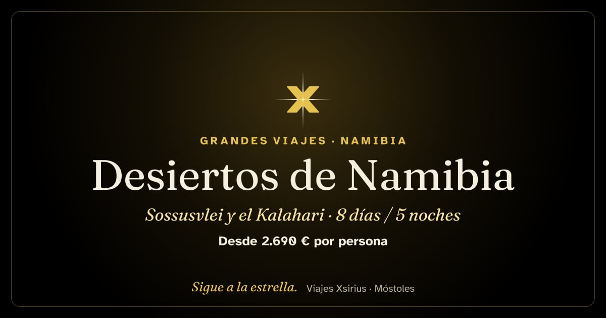 Desiertos de Namibia: Sossusvlei y el Kalahari: Namibia, 8 días / 5 noches