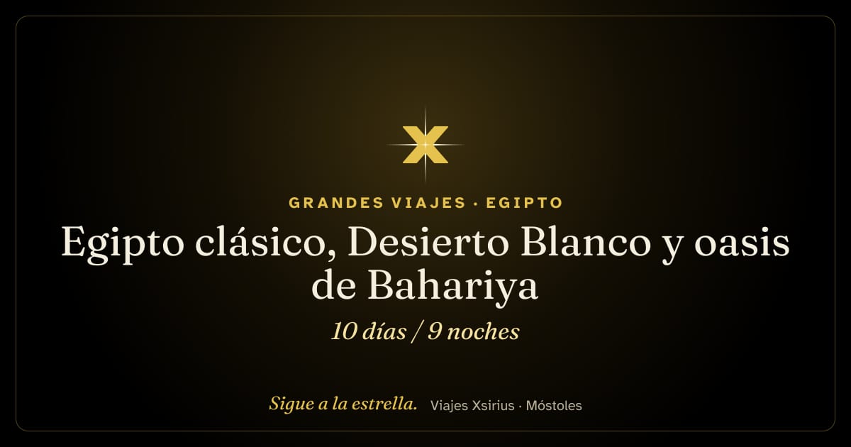 Egipto clásico, Desierto Blanco y oasis de Bahariya: Egipto, 10 días / 9 noches