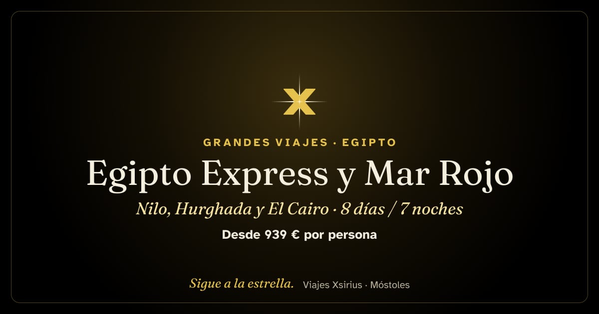 Egipto Express y Mar Rojo: Nilo, Hurghada y El Cairo: Egipto, 8 días / 7 noches