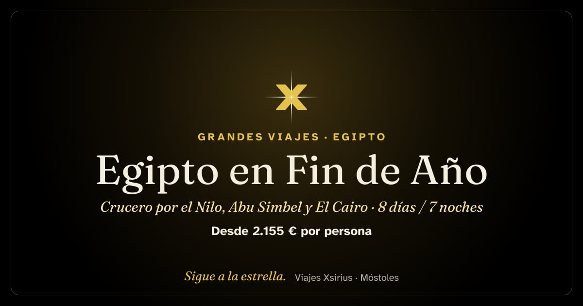 Egipto en Fin de Año: crucero por el Nilo, Abu Simbel y El Cairo: Egipto, 8 días / 7 noches