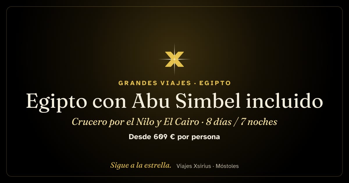 Egipto con Abu Simbel incluido: crucero por el Nilo y El Cairo: Egipto, 8 días / 7 noches