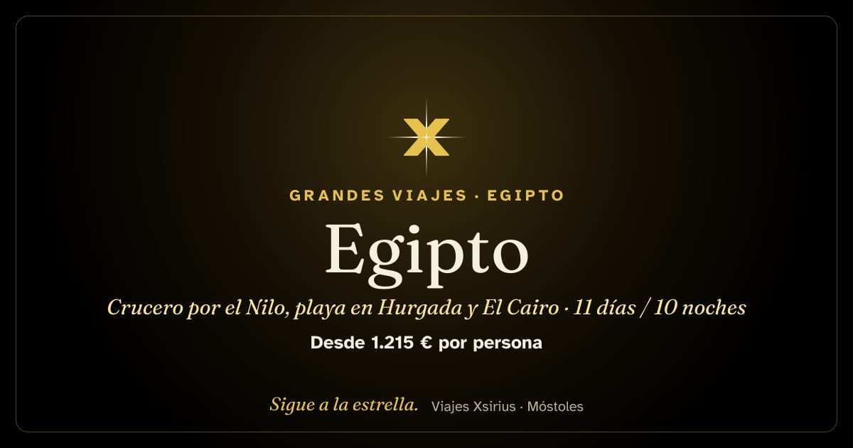 Egipto: crucero por el Nilo, playa en Hurgada y El Cairo: Egipto, 11 días / 10 noches