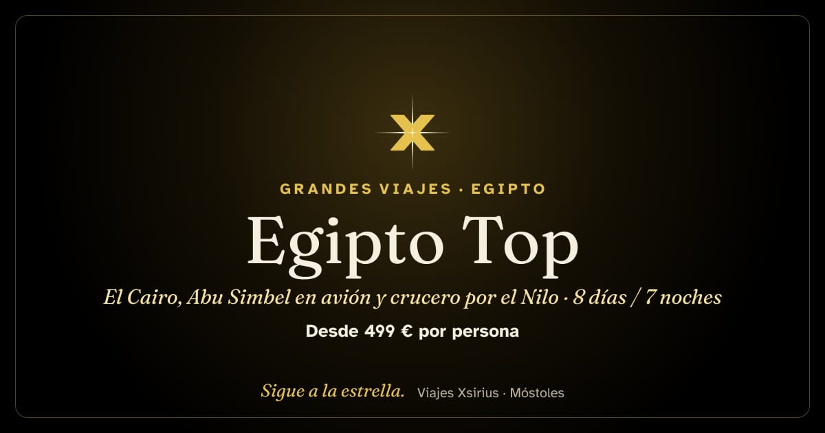 Egipto Top: El Cairo, Abu Simbel en avión y crucero por el Nilo: Egipto, 8 días / 7 noches