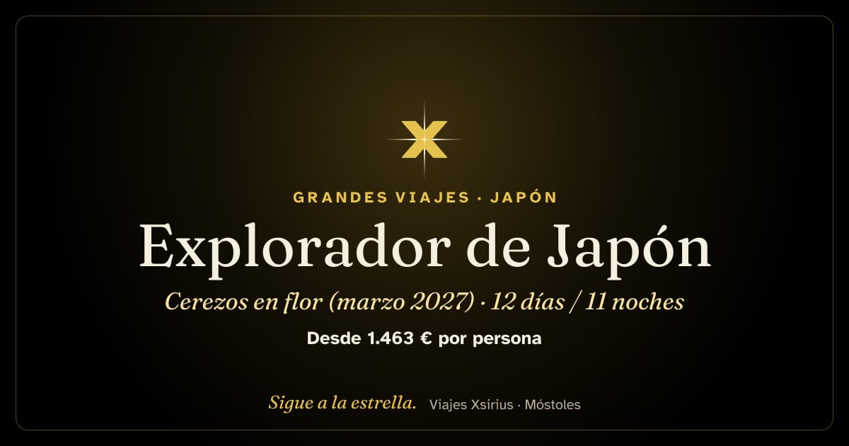 Explorador de Japón: cerezos en flor (marzo 2027): Japón y Corea del Sur, 12 días / 11 noches
