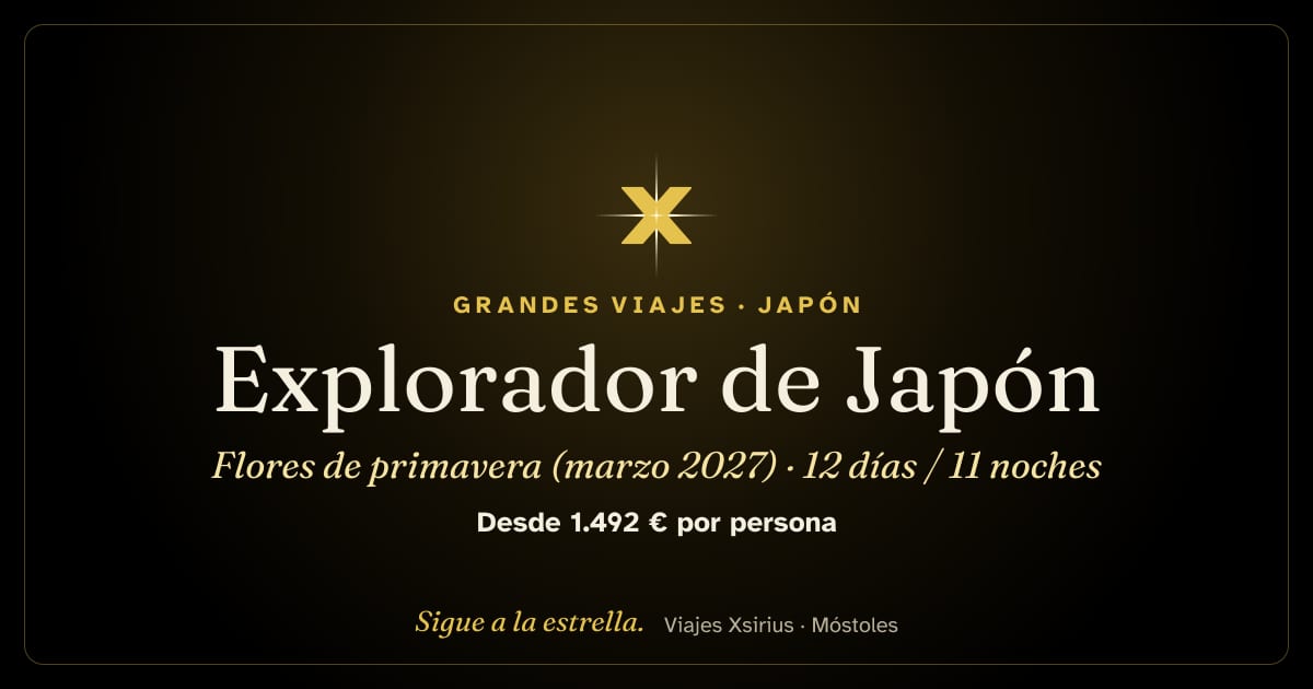 Explorador de Japón: flores de primavera (marzo 2027): Japón y Corea del Sur, 12 días / 11 noches