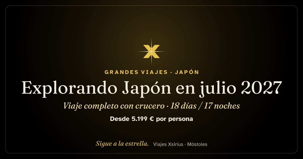 Explorando Japón en julio 2027: viaje completo con crucero: Japón y Corea del Sur, 18 días / 17 noches