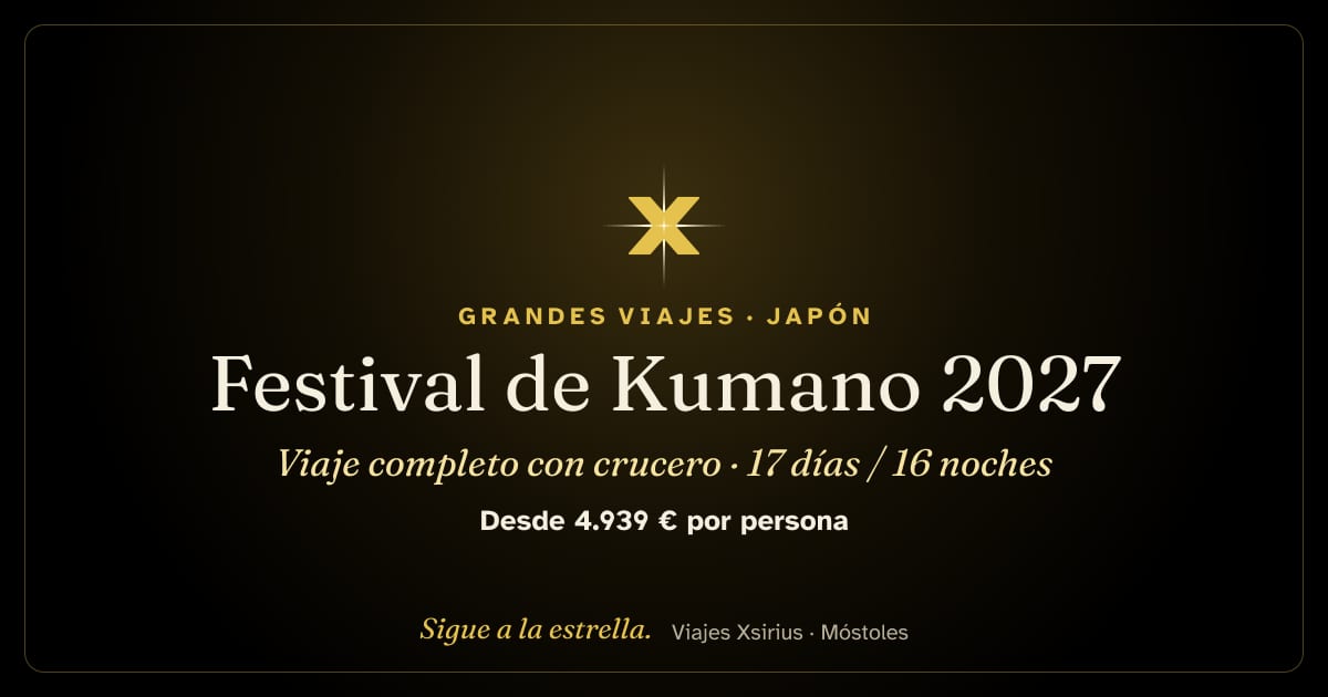 Festival de Kumano 2027: viaje completo con crucero: Japón y Corea del Sur, 17 días / 16 noches