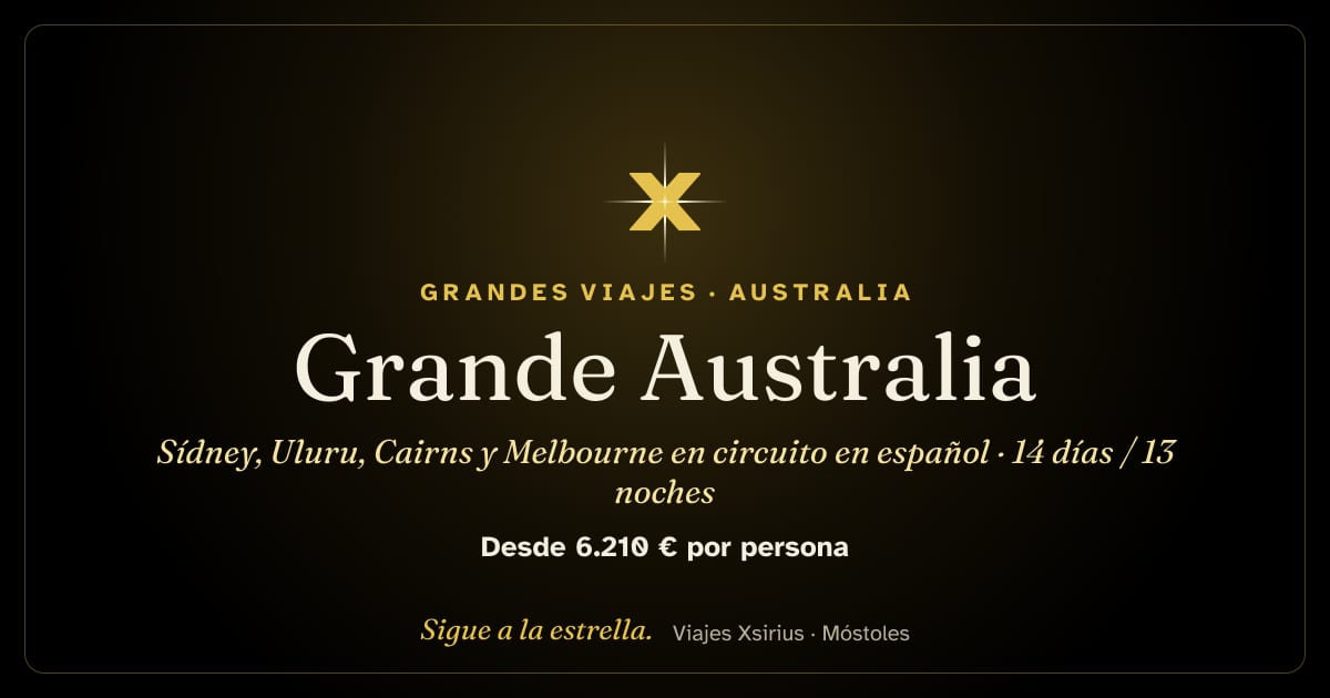 Grande Australia: Sídney, Uluru, Cairns y Melbourne en circuito en español: Australia, 14 días / 13 noches
