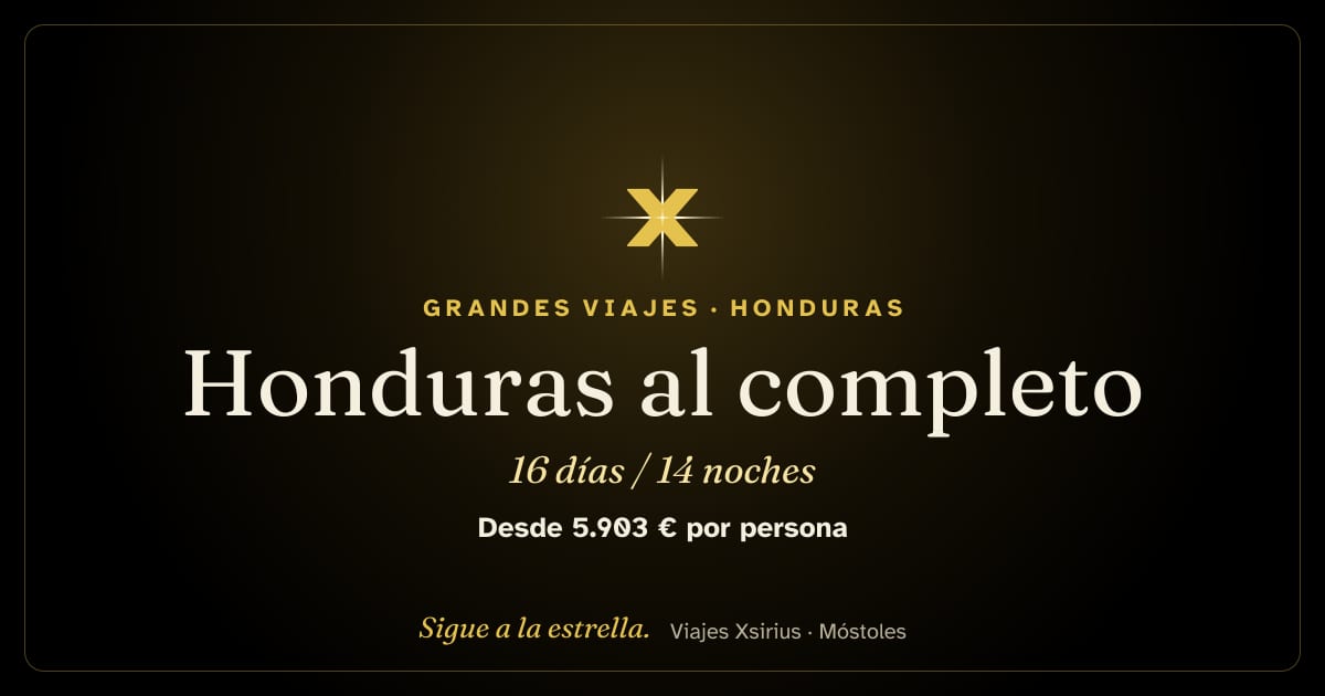 Honduras al completo: Honduras, 16 días / 14 noches