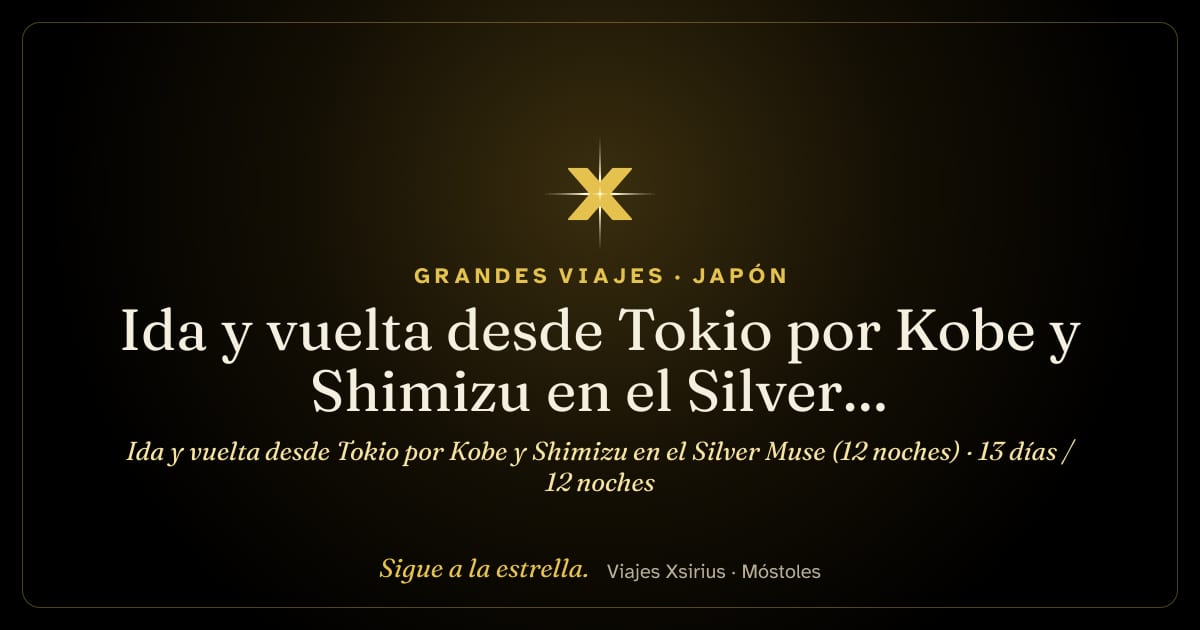 Ida y vuelta desde Tokio por Kobe y Shimizu en el Silver Muse (12 noches): Japón y Corea del Sur, 13 días / 12 noches